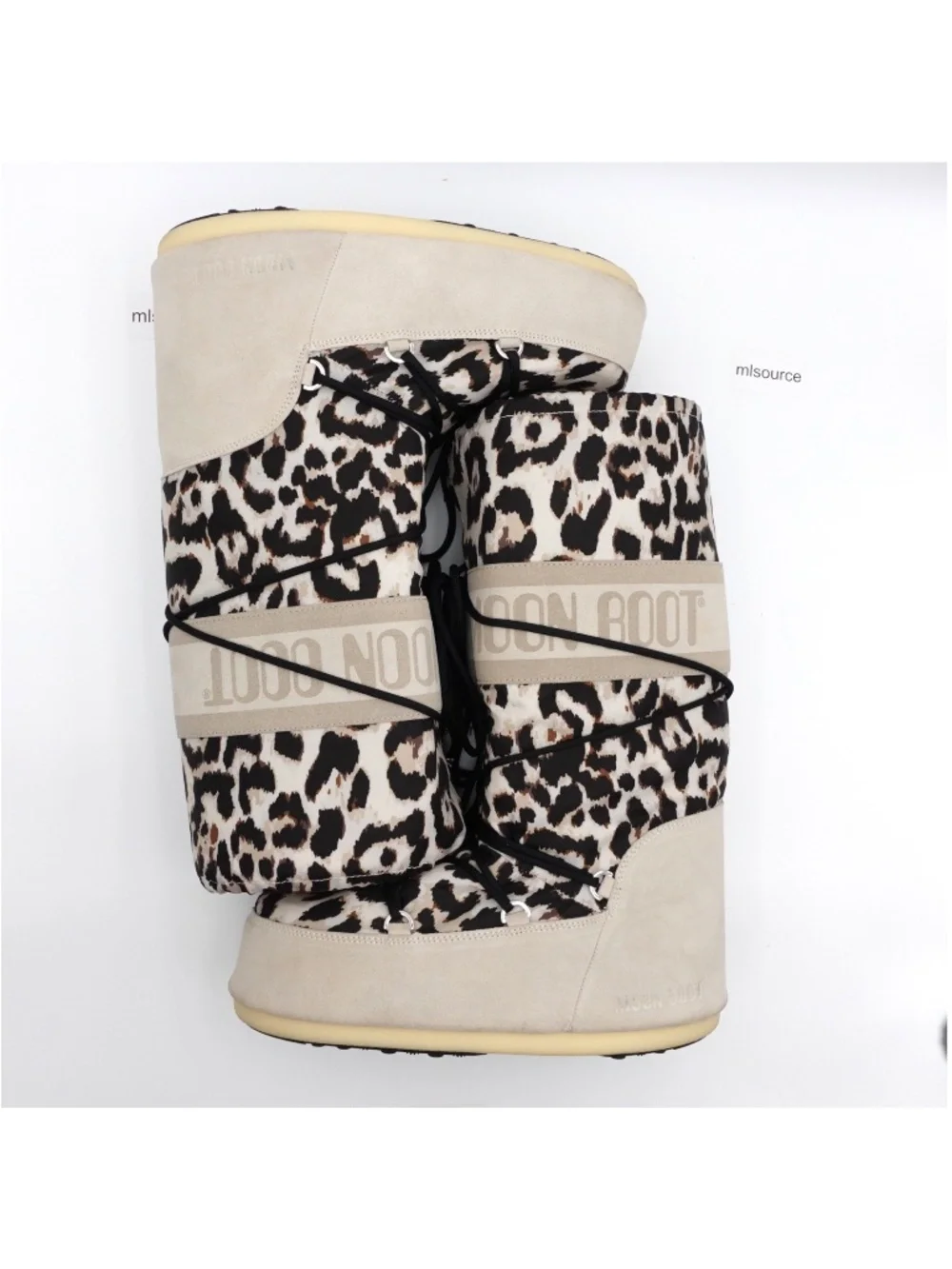 NEW Moon Boot Icon Suede Snow Boots 80D1403190-V020 Leopard